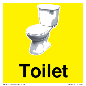 Toilet Sign Dementia Friendly Yellow